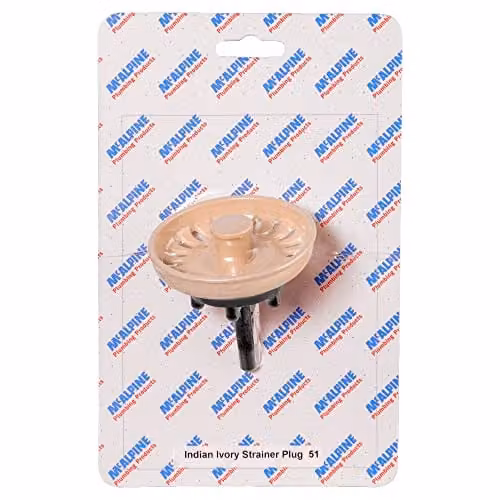 McAlpine CARD-51 Indian Ivory Strainer Plug in Beige