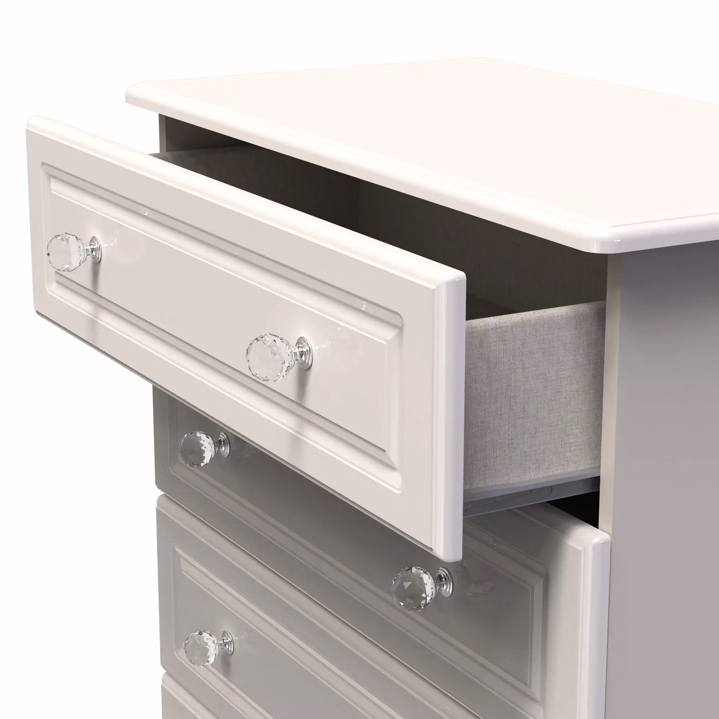 Ready Assembled 2 U Stratford 4 Drawer Chest in Taupe – 2