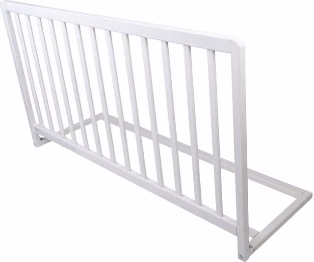 Safetots Foldable Wooden Bed Guard in White, W: 110 cm, H: 60 cm
