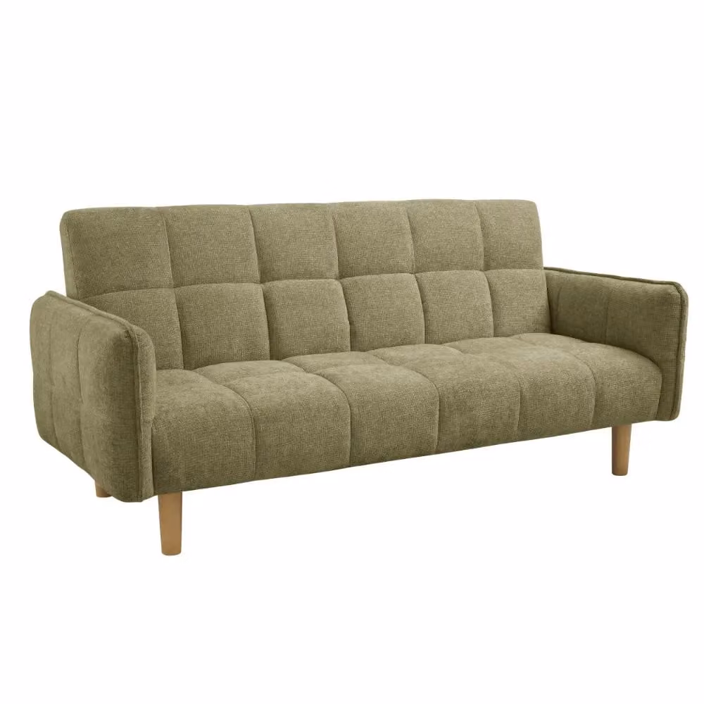 Home Detail Bergamot 3 Seater Upholstered Sofa Bed in Green – 2