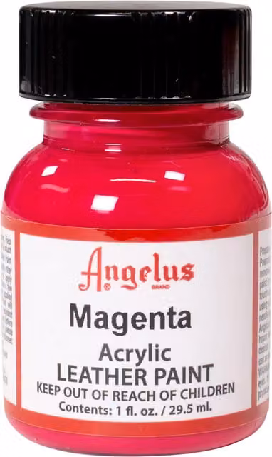 Angelus Acrylic Leather Paint Magenta 29.57 ml
