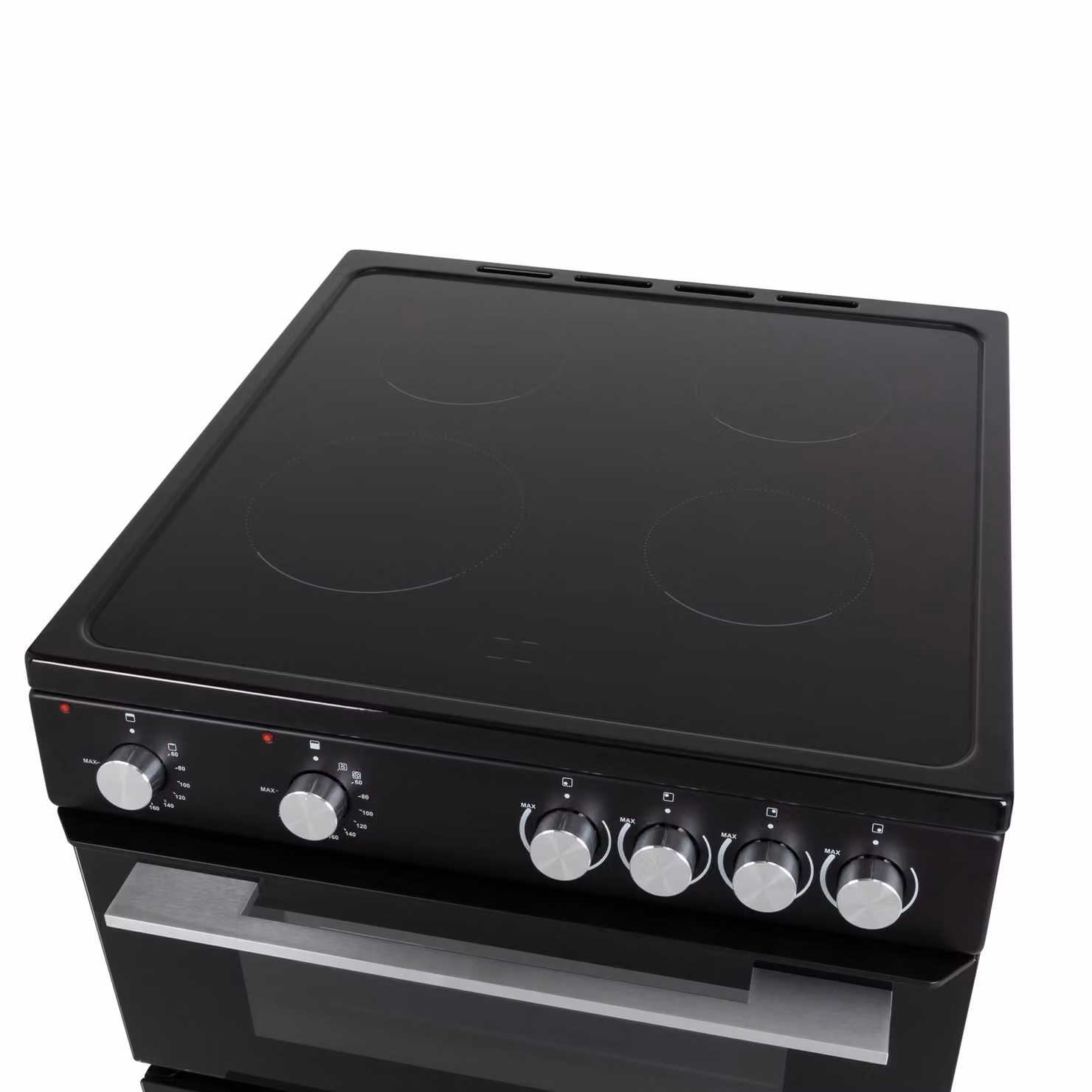 Willow WT60CCB Freestanding Electric Twin Cavity Cooker with Ceramic Hob, Black and Silver – 5
