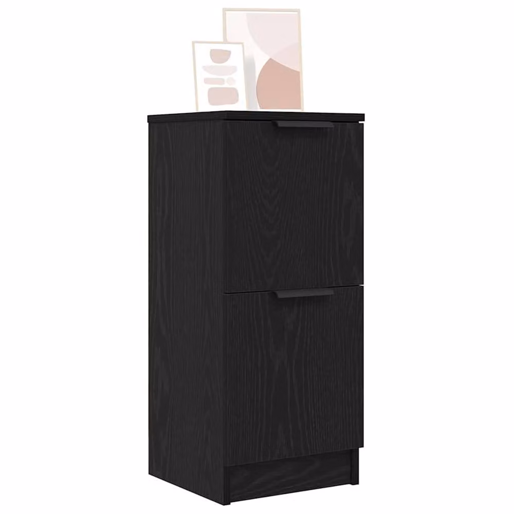 Berkfield Home Black Modern MDF Sideboard, W/D/H: 30 x 30 x 30 cm – 3