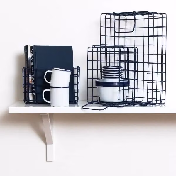 Mustard Made The Baskets in Navy Blue