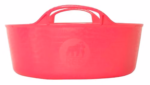 Red Gorilla Pink Plastic Tub Trug with Handles, 5L – 1