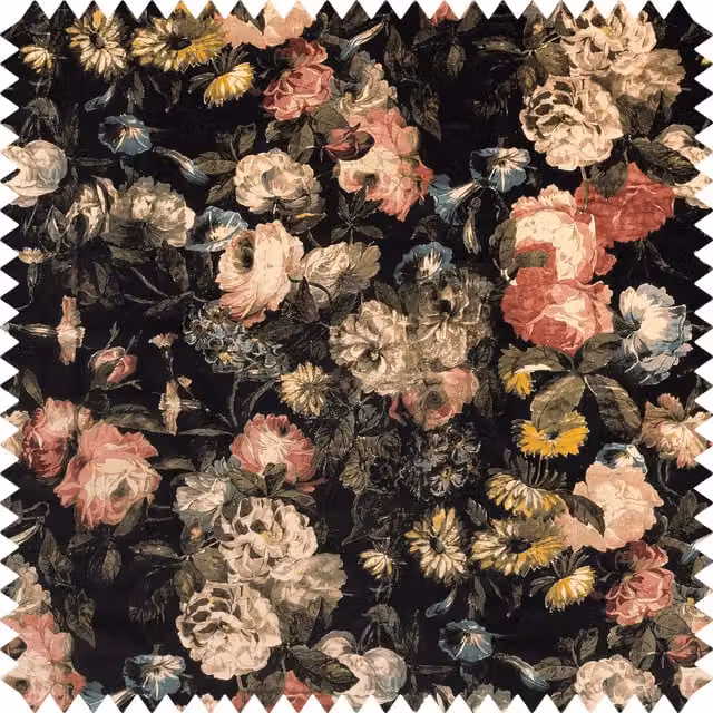 House of Hackney Midnight Garden Velvet Multi-coloured Fabric