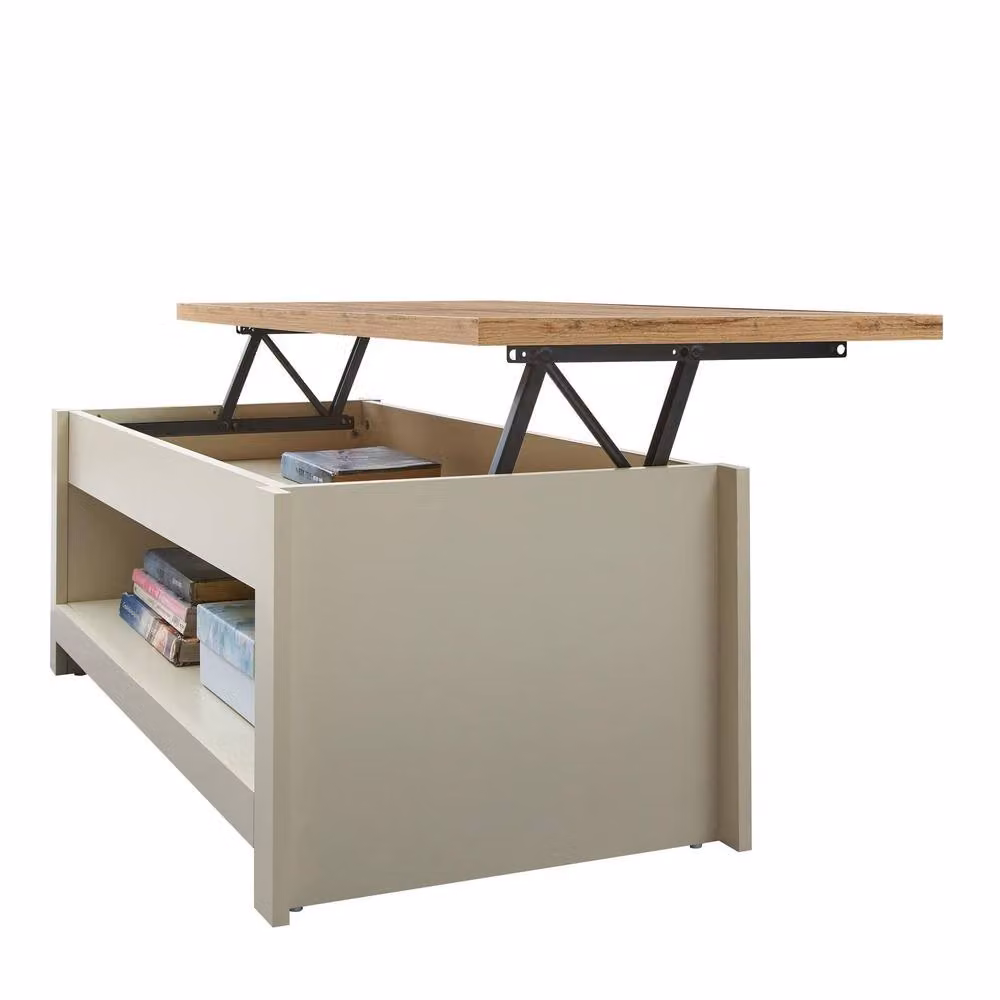 Timber Art Design Lisbon Lift Up Coffee Table in Beige – 2