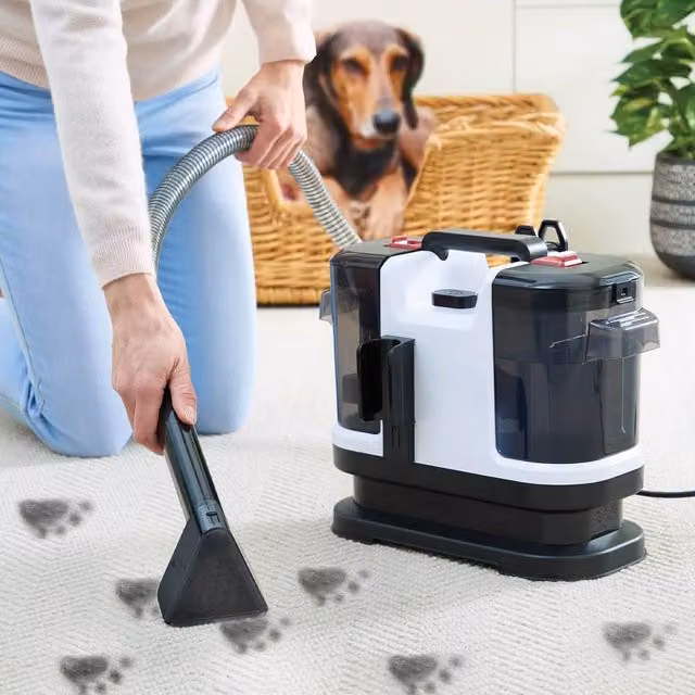 Clarsen Spot Cleaner, 500W Compact Carpet and Upholstery Cleaner in Multicolour