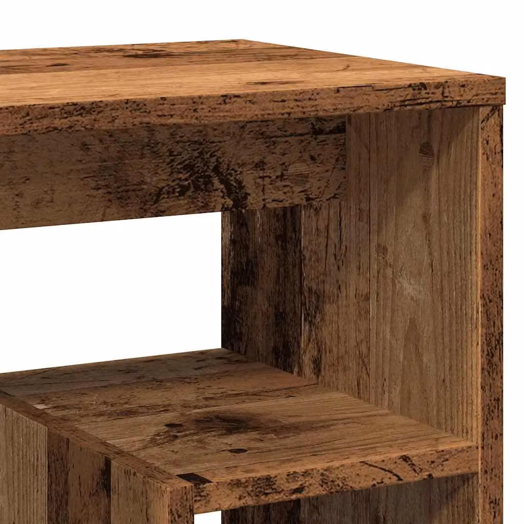 Berkfield Home Bedside Cabinet in Brown Old Wood, W/D/H: 40 x 30 x 40 cm – 6