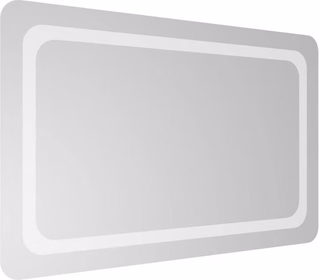 Berkfield Home LED Bathroom Mirror, Clear, W: 50 cm, H: 80 cm
