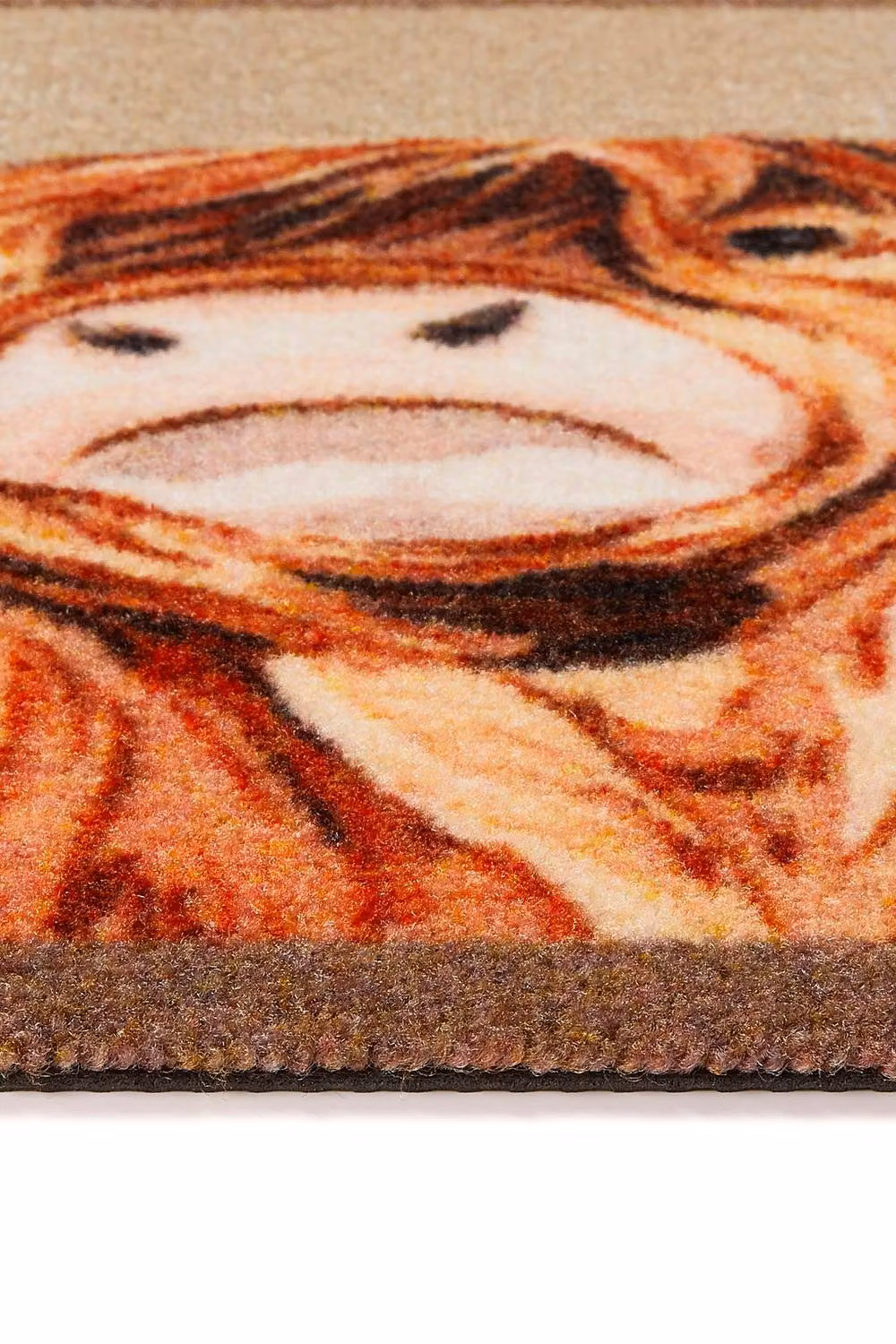 My Mat Highland Cow Pattern Nylon Indoor Mat, W: 50 cm x D: 75 cm, Multi-colour – 4