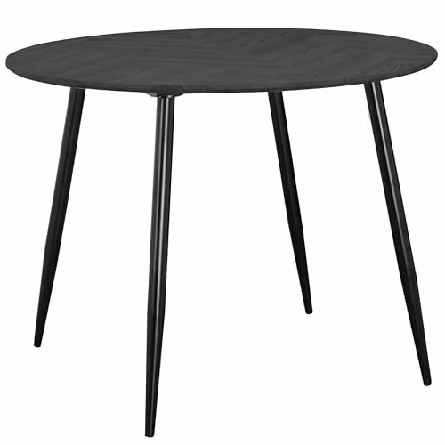 Dorel Home Furnishings Monza Square Dining Table in Greyoak and Black, W/D/H: 100 x 100 x 76 cm