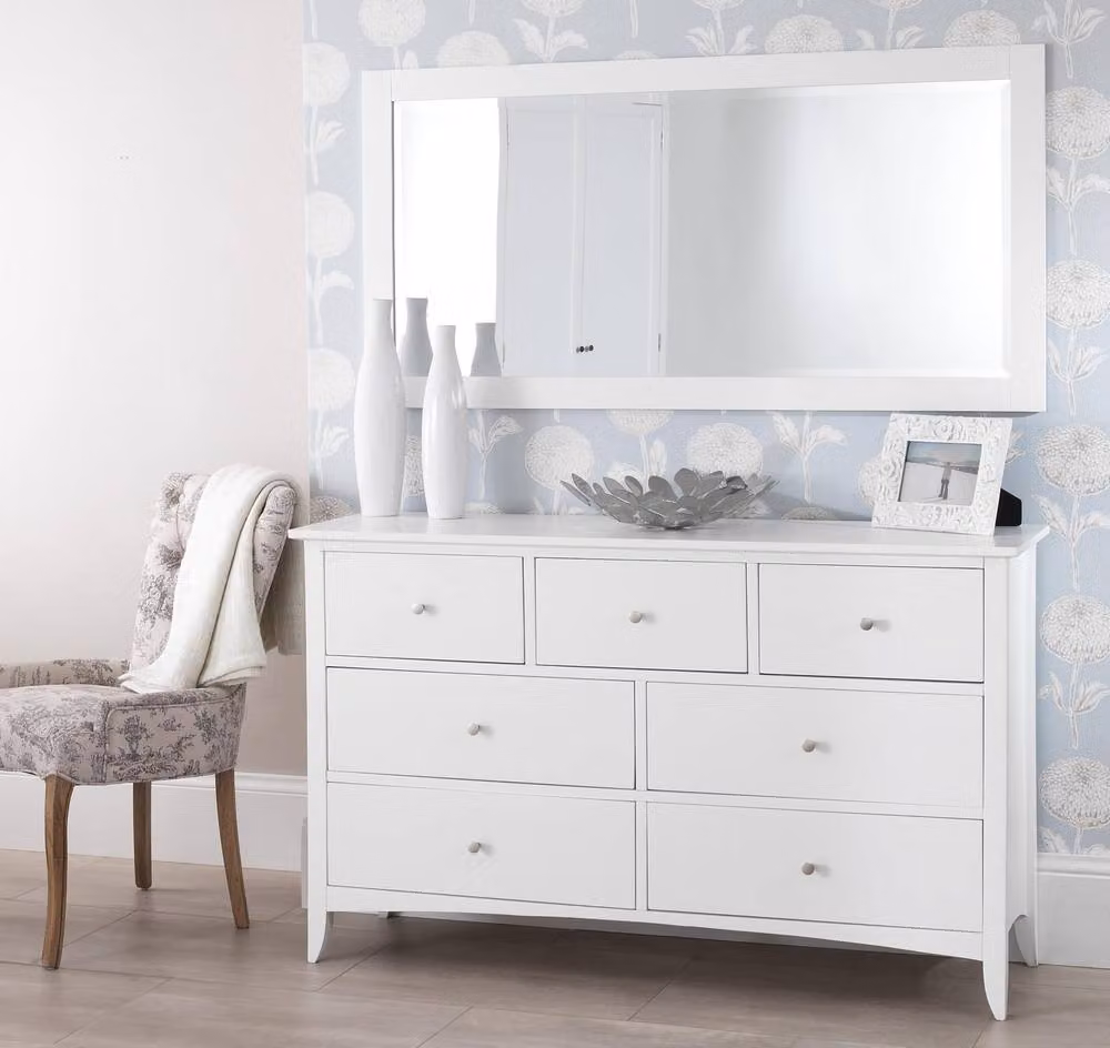Statement Furniture Edward Hopper 7 Drawer Chest in White with Dovetail Joints and Metal Runners – 3