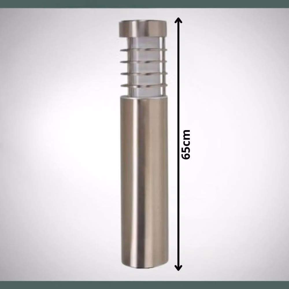 Marco Paul Orion Solar Powered Stainless Steel Bollard Stake Light in Silver – 2