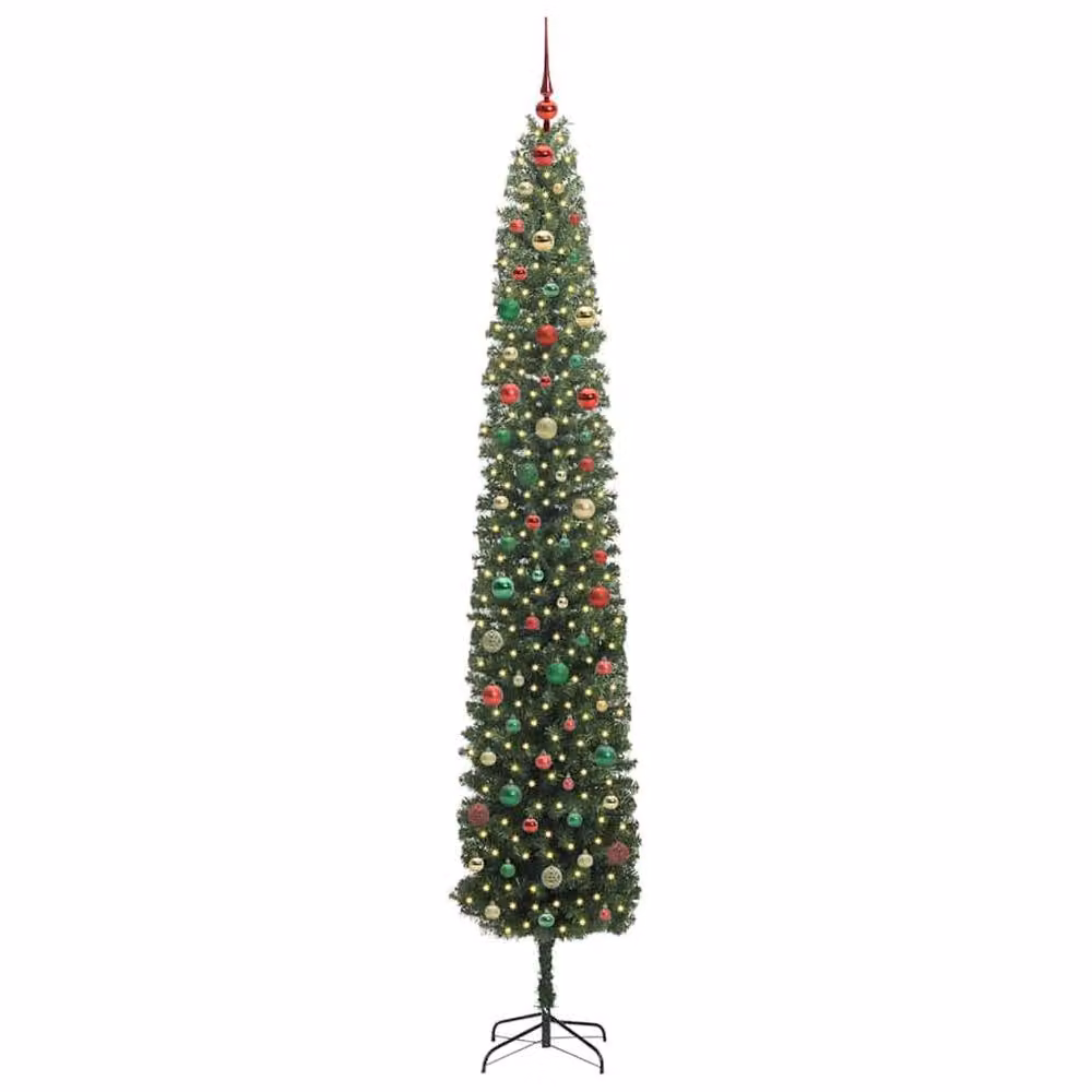 Berkfield Home Artificial Christmas Tree with 300 LEDs and Stand, Green, Height: 300 cm – 3
