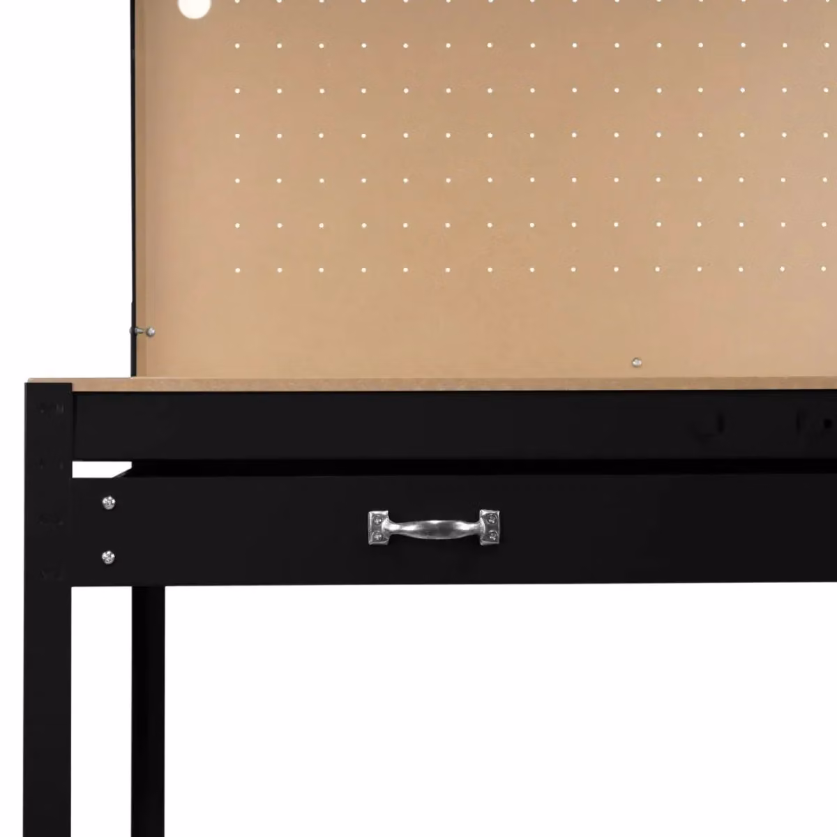 Monstershop Workbench with Pegboard and Drawer, Black, W/D/H: 120 x 60 x 155 cm – 6