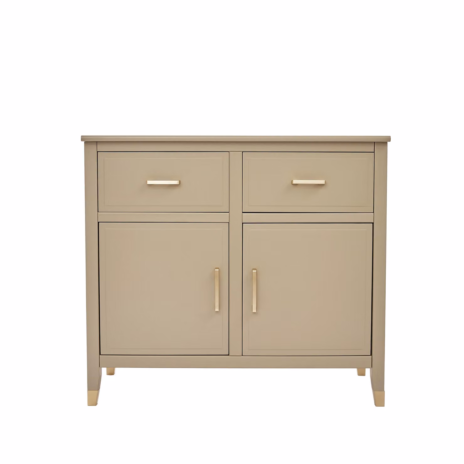 Cabinet Bits Palazzi Modern 2 Door 2 Drawer Sideboard in Beige – 2