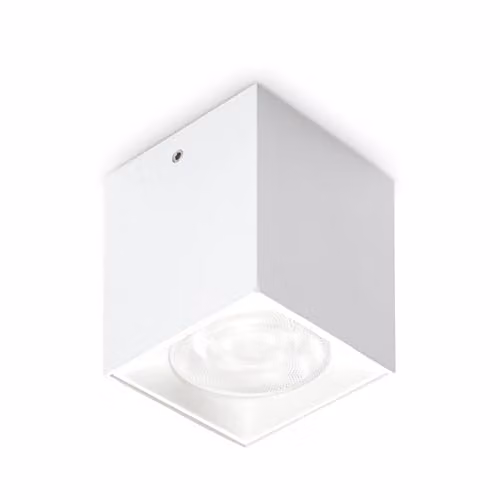Netlighting Dot Integrated LED Surface Mounted Square Downlight in White, 320Lm, 3000K Warm White