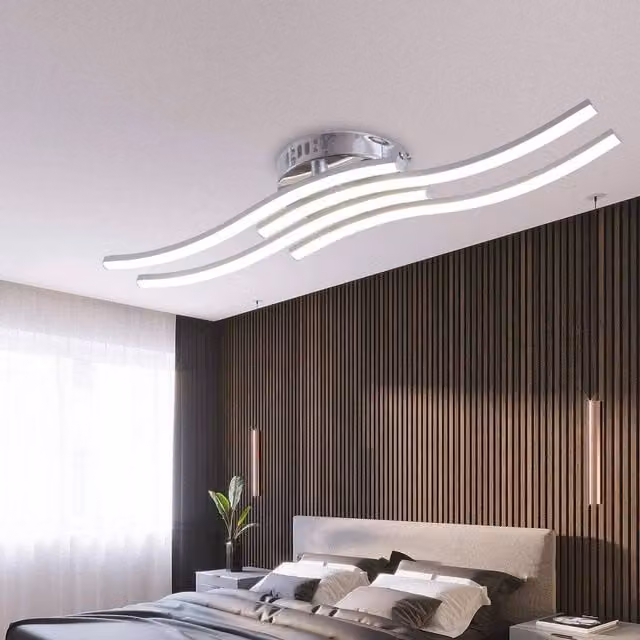 EONLION 24W Modern LED Ceiling Light in Silver and White – 1