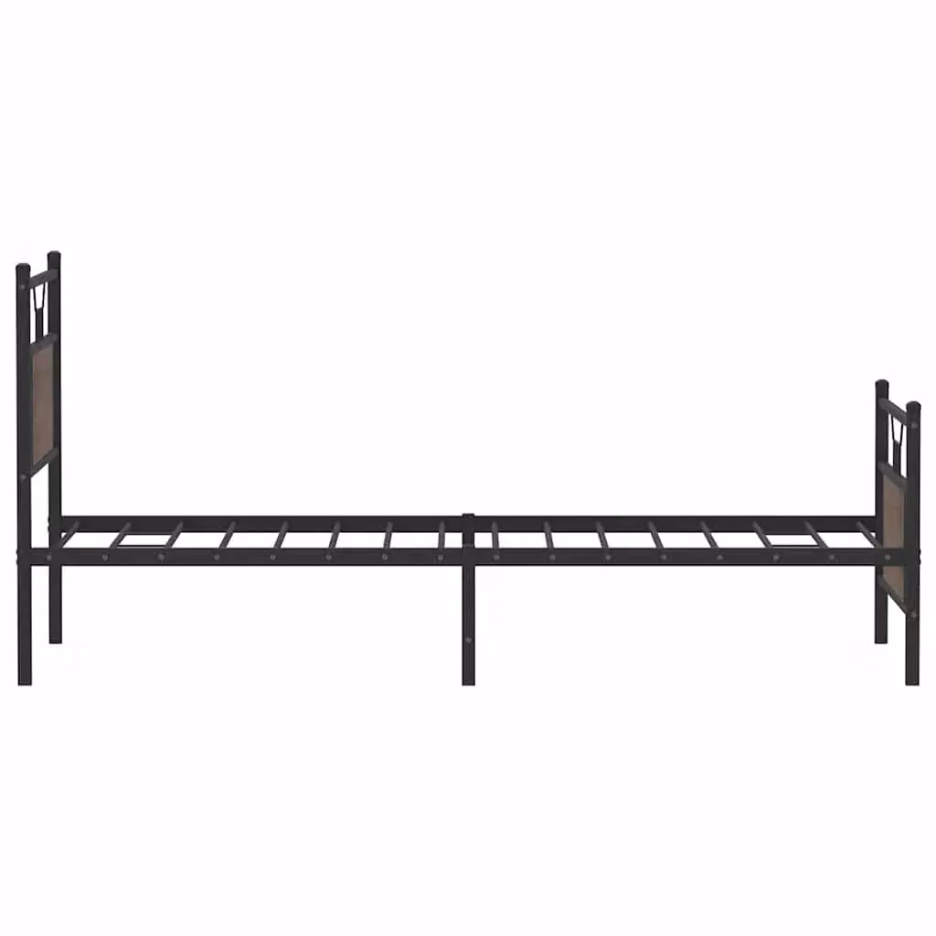 Berkfield Home Bed Frame in Brown Oak, W/D/H: 80 x 200 cm – 3
