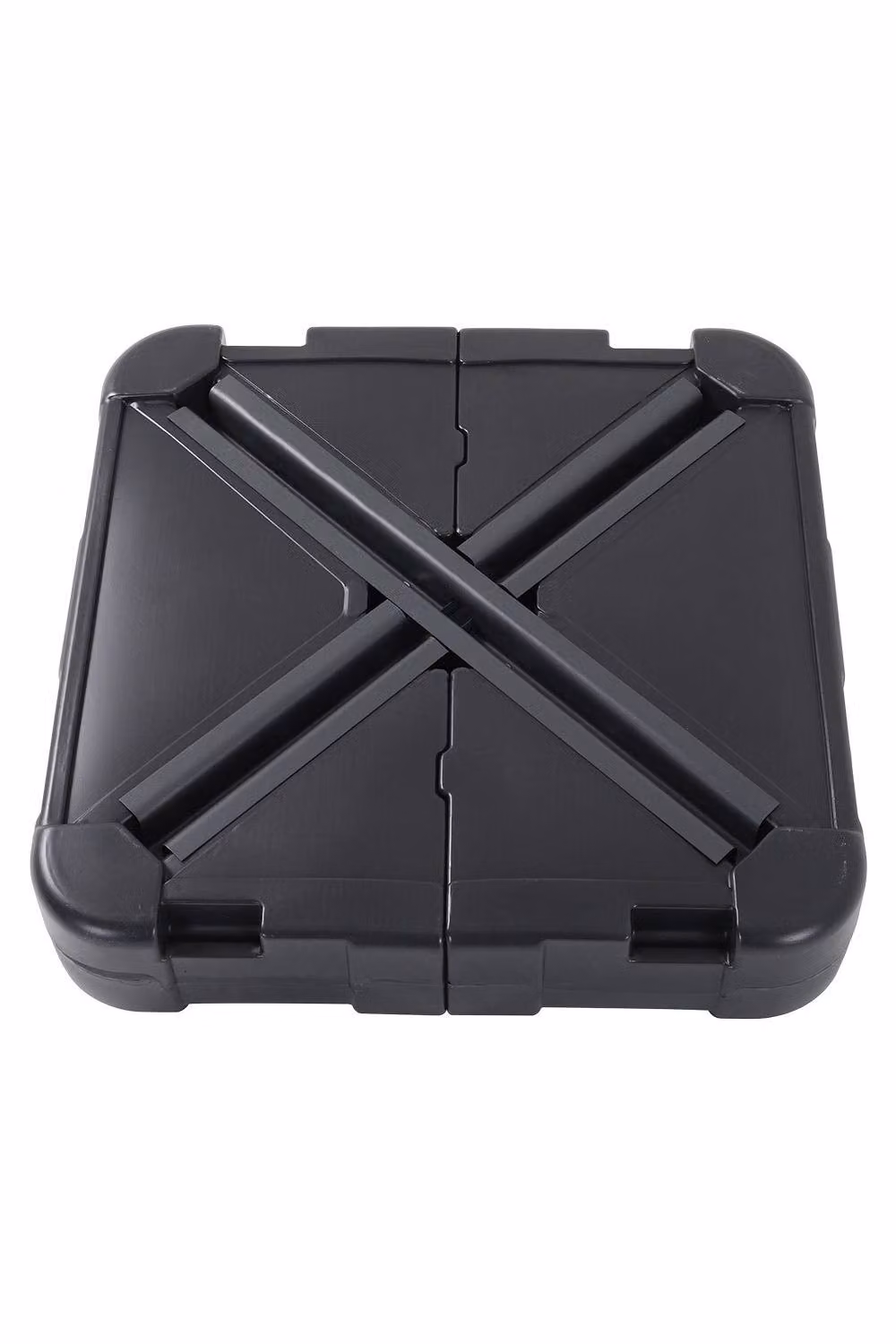 Living and Home Black HDPE Square Plastic Outdoor Parasol Base – 3