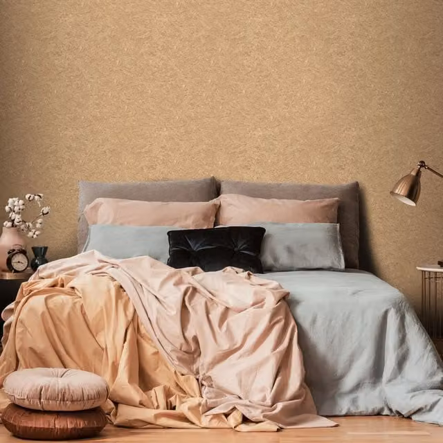 Erismann Flowing Marble Gold Abstract Non-Woven Vinyl Wallpaper