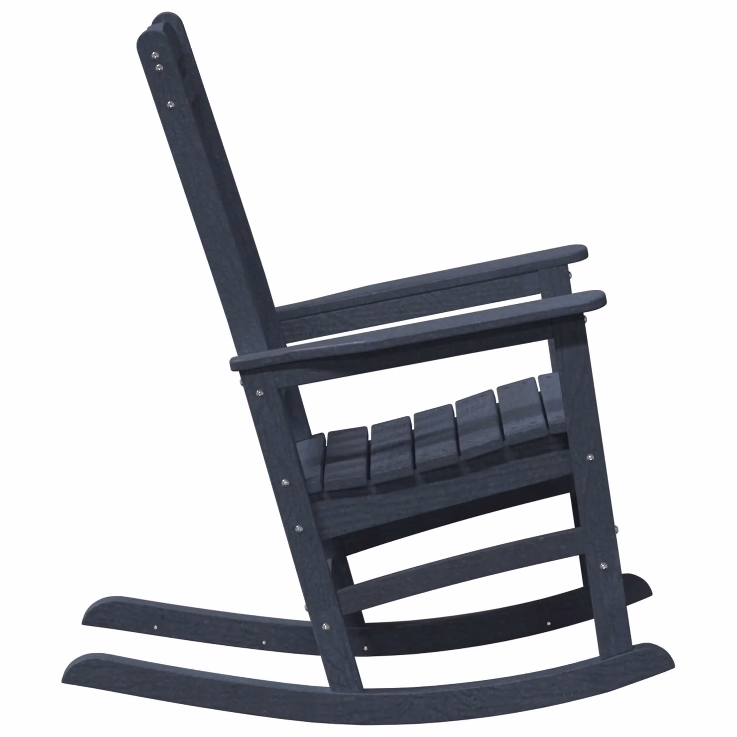 Berkfield Home Garden Rocking Chair in Navy Blue, W/D/H: 70 x 92 x 108 cm – 4