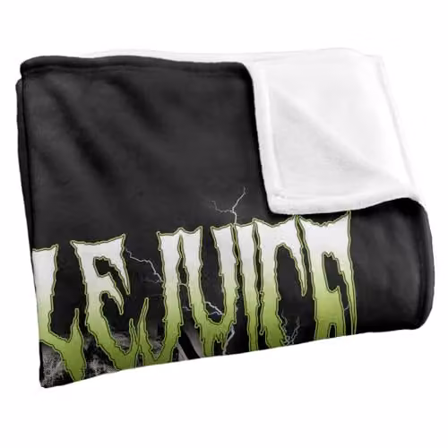 LOGOVISION Beetlejuice Beetlejuice 2 (2024) Group Band Super Soft Silky Touch Fleece Throw Blanket, Multicolour, W: 91 cm, D: 147 cm – 2