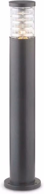 Netlighting Tronco Modern Cylinder Bollard Outdoor Garden Light in Black and Anthracite with Transparent Glass and Aluminium, IP44, E27 – 2