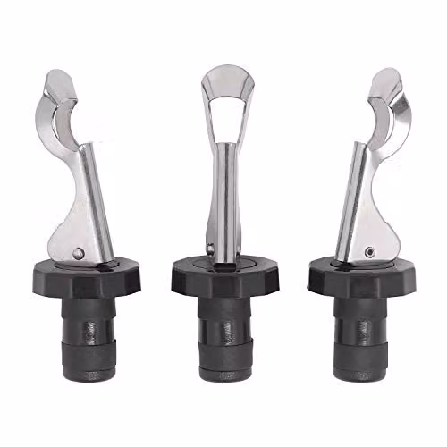 Chef Aid Set of 3 Multicolour and Black Bottle Stoppers, Dishwasher Safe – 2