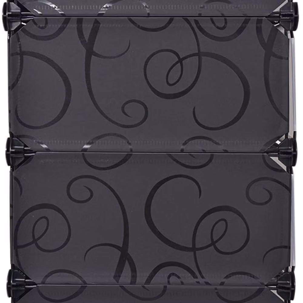 Berkfield Home Interlocking Shoe Organiser with 10 Compartments, Black – 3