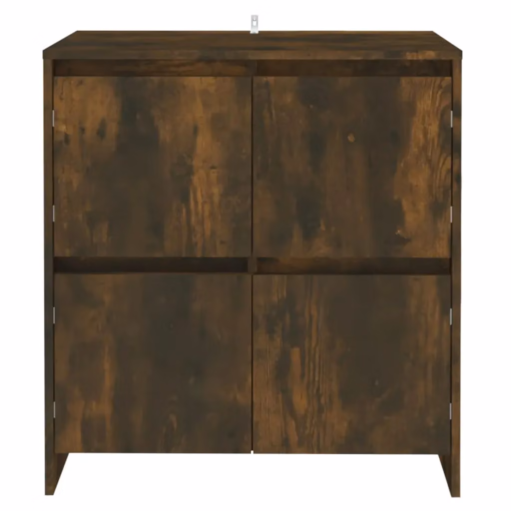 Berkfield Home Set of 2 Smoked Oak Sideboards in Brown, W/D/H: 70 x 41 x 75 cm – 3