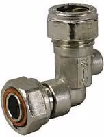 Primaflow Angled Service Valve, 15mm x 1/2 inch, Chrome