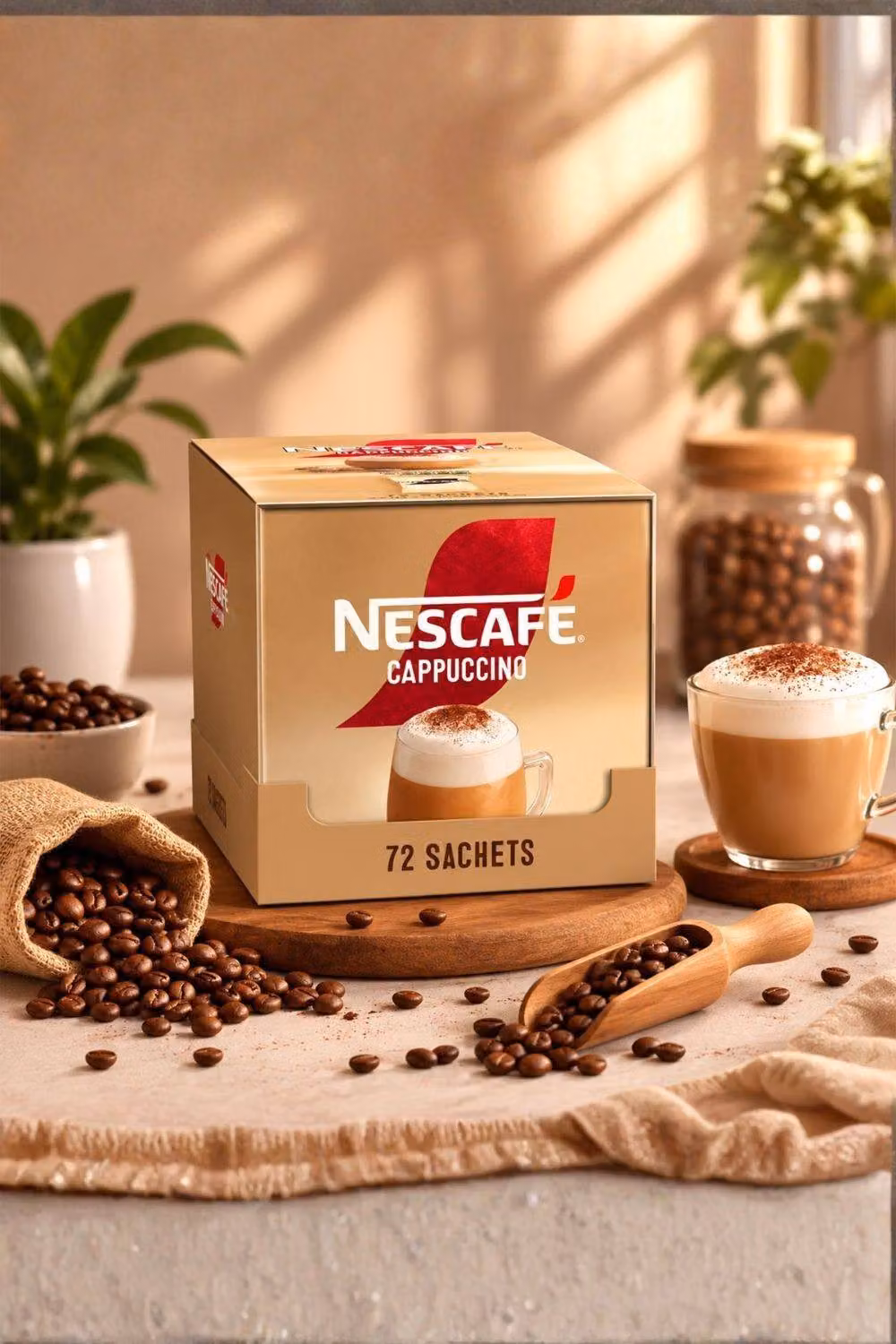 Nescafe Gold Cappuccino Instant Coffee Sachets 3 x 72 Pack – 2
