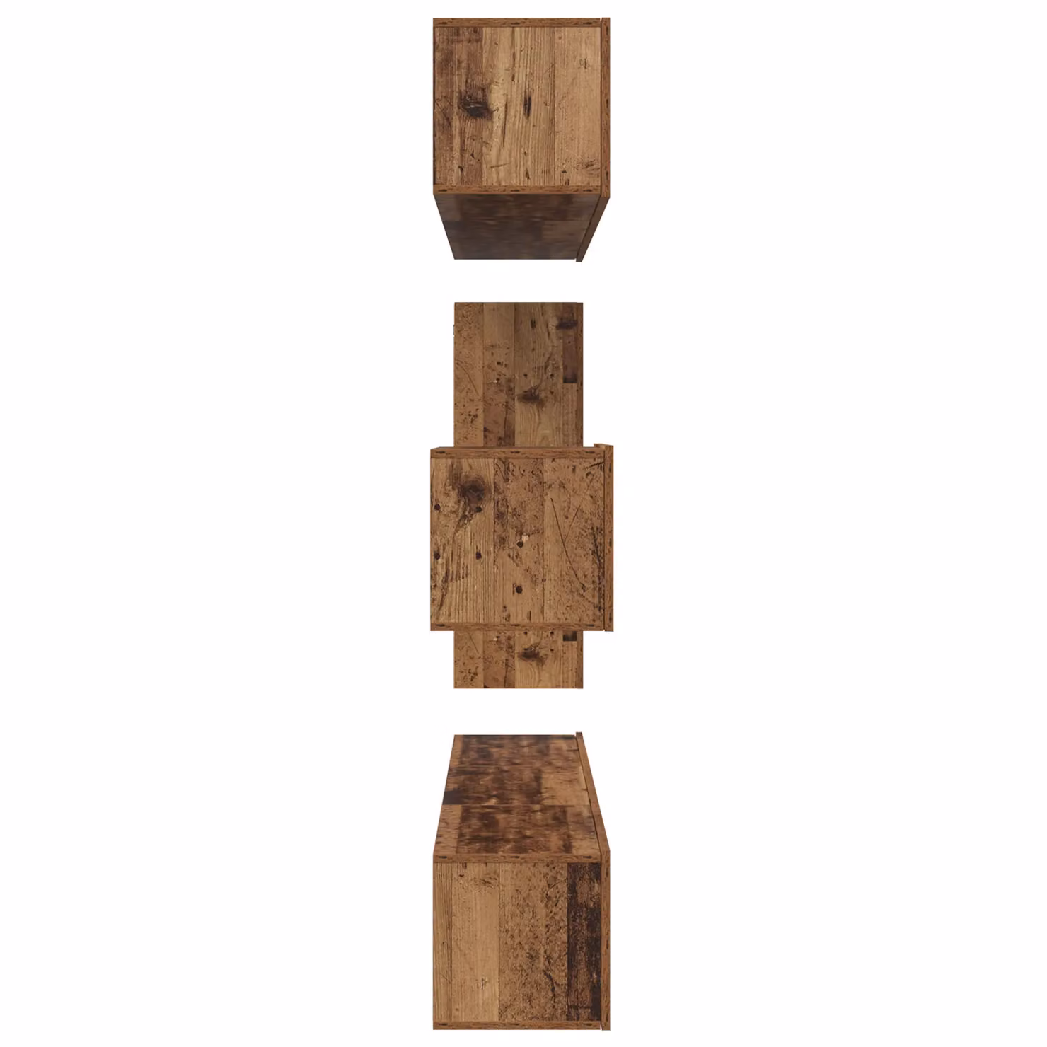 Berkfield Home 8-Piece Modern TV Cabinet Set in Brown Engineered Wood, W/D/H: 30.5 x 30 x 90 cm – 3