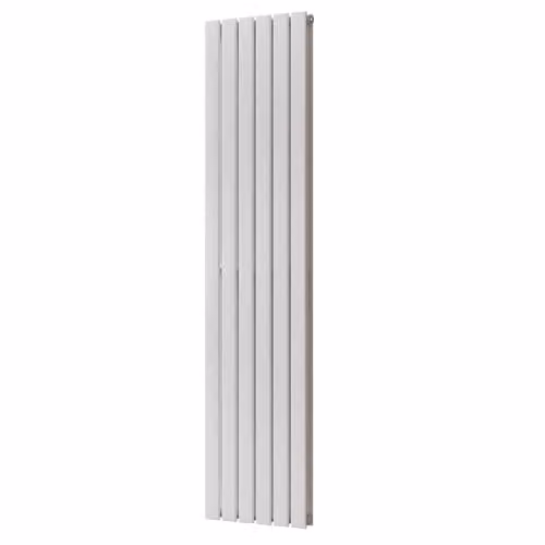 UK Radiators Typhoon White Flat Tube Vertical Designer Radiator H 180 cm x W 40.8 cm