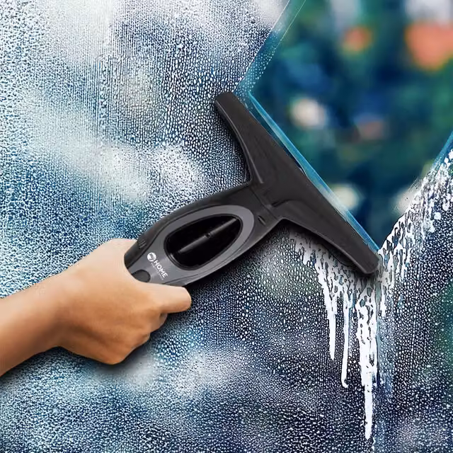 My Home 3.7V Window Vacuum in Black