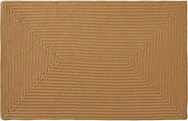 tectake Rug Raya Boho Braided Rectangular Rug in Brown and Beige, W: 60 cm, L: 90 cm