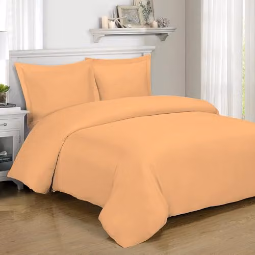 Home Sweet Home UK Super King Microfibre Duvet Cover and Pillowcase Set in Beige – 3