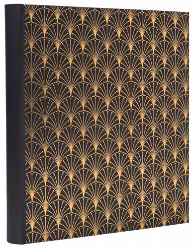 Exacompta Neodeco Photo Album Book, Black and Gold, 300 Photos, 60 Pages, W: 29 cm, H: 32 cm – 1