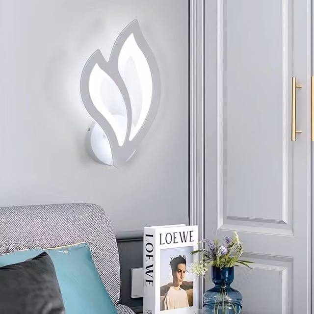 COMELY Modern Flower Shaped LED Indoor Wall Light, White – 1