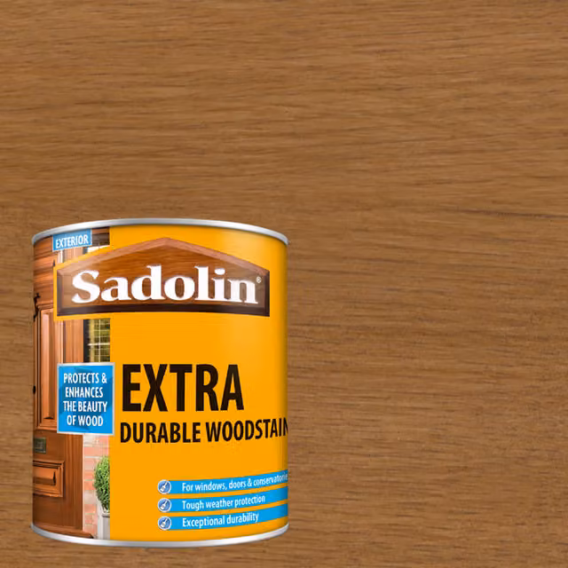 Sadolin Extra Durable Water Repellent Woodstain, Natural Brown, 5 l