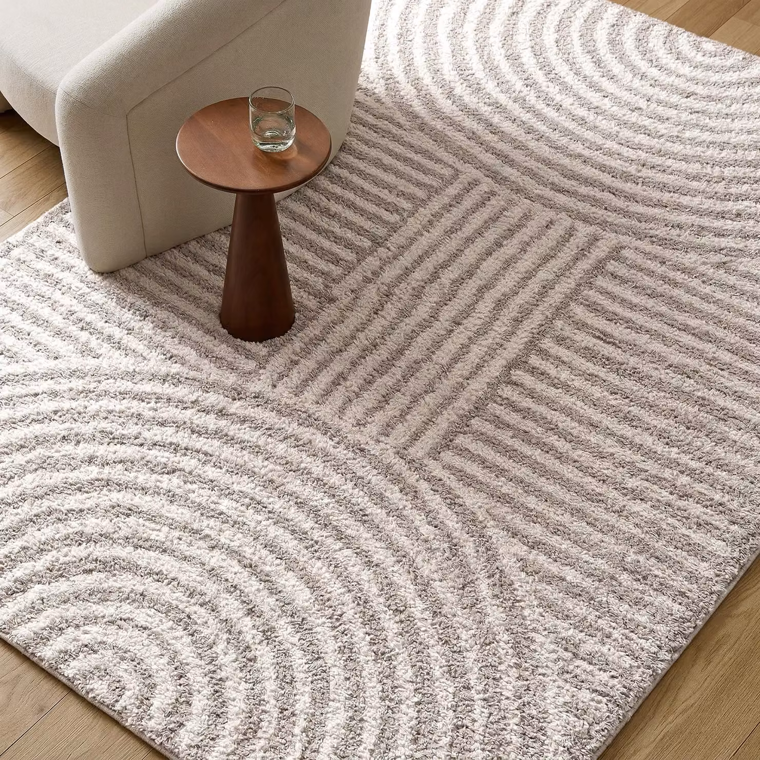 Livabliss Fossay Shag Washable High Pile Modern Rug in Mid Grey, W: 140 cm, L: 200 cm – 3