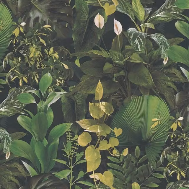 I Love Wallpaper Indoor Oasis Wallpaper in Green