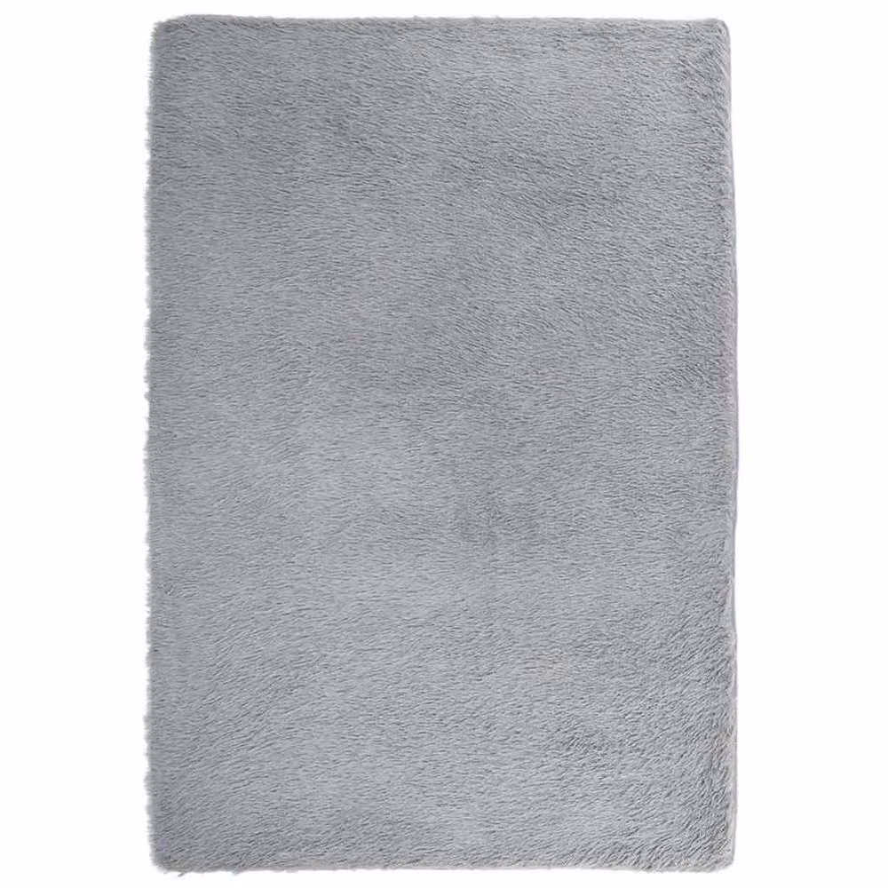 Berkfield Home NAVARRA Shaggy High Pile Rug, Light Grey, W: 120 cm, D: 170 cm – 2