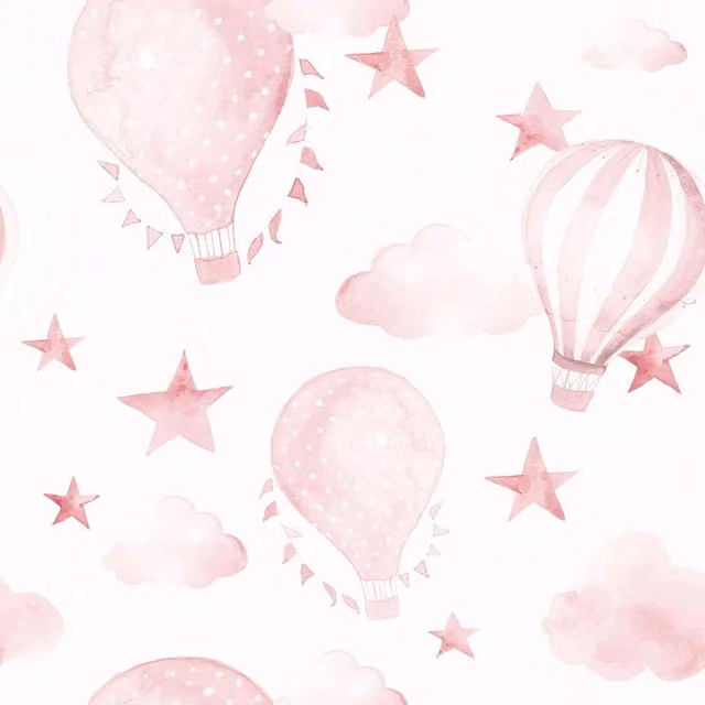 I Love Wallpaper The Great Adventure Wallpaper Sample in Pink and White