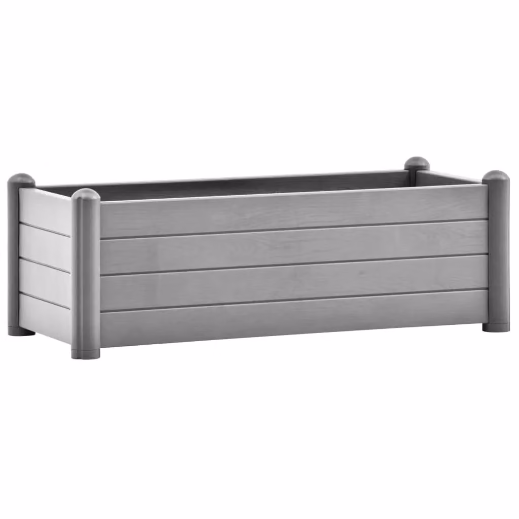 Berkfield Home Garden Raised Bed in Stone Grey, W/D/H: 100 x 43 x 35 cm – 2