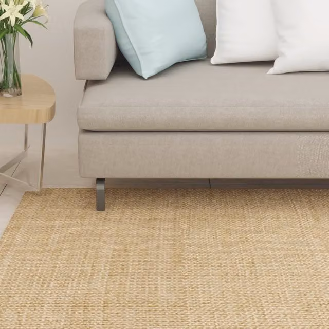 Berkfield Home Natural Sisal Round Rug in Brown, Diameter: 80 cm – 1