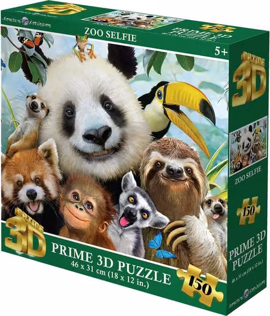 Prime 3D Bush Babies Selfie 150 Piece Multicolour Jigsaw Puzzle