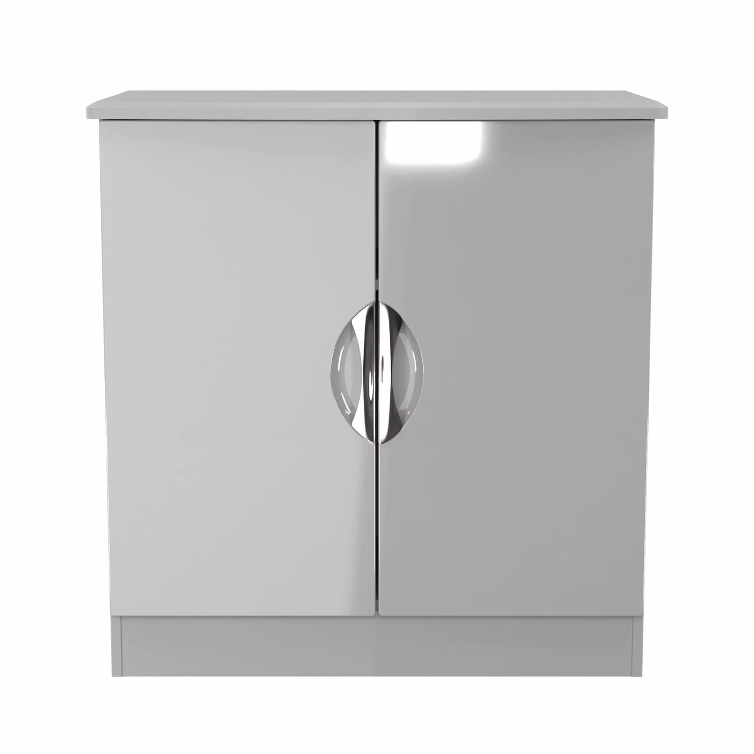 Ready Assembled 2 U Holborn 2 Door Cabinet in Mid Grey – 2